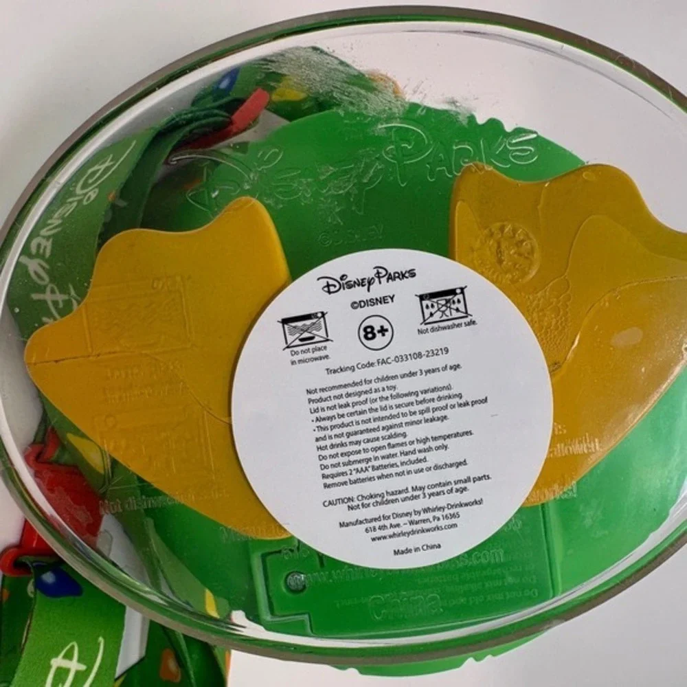 Disney Parks Donald Duck Christmas Tree Light Up Sipper Cup Holiday 2023 Novelty